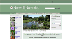 Desktop Screenshot of norwellnurseries.co.uk